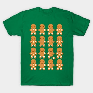Gingerbread Men Tray - Funny Christmas Cookies T-Shirt